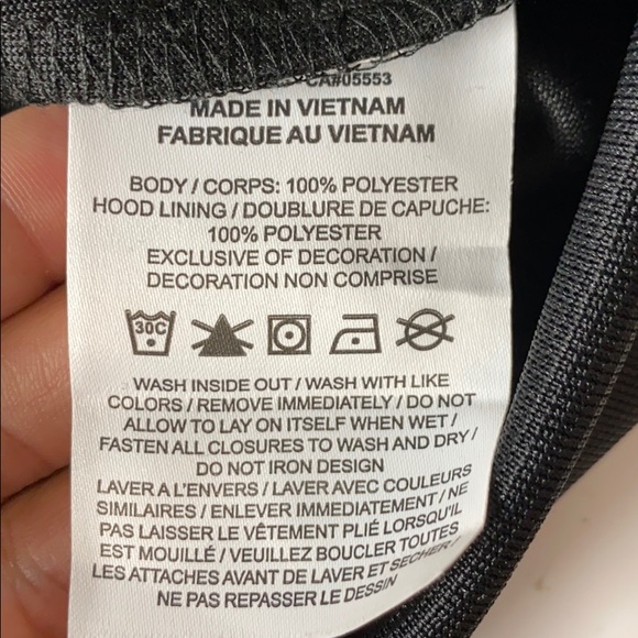 Nike Dry-Fit Long Sleeve Full Zip ‘Black/White’ Jacket Woman’s Size Large - Picture 3 of 3